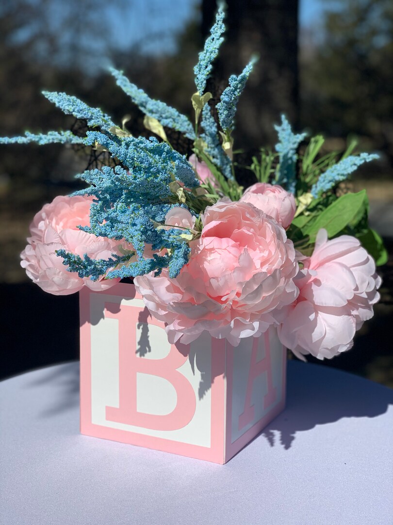 Baby Shower Centerpiece, BABY Block Design, Inch MakerPlace by Michaels